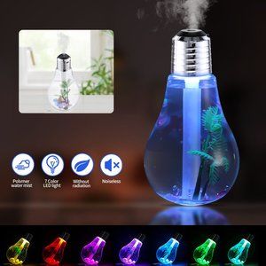 Aroma Humidifier Oil Diffuser Multi Color Bulb